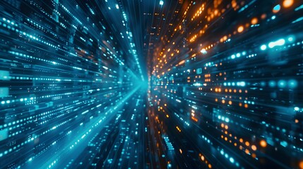 Naklejka premium Binary background