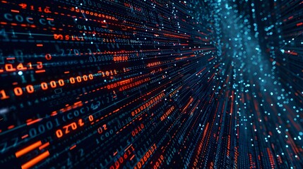 Fototapeta premium Binary background