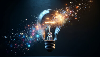 A human brain at the center of a technological nexus, enhanced with glowing bioluminescent cybernetic implants