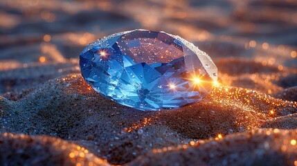 Sands of Lumine: Capturing the Subsurface Glow of Blue Jewels