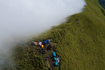 camping ground in mountain