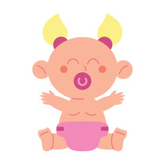 baby shower girl character