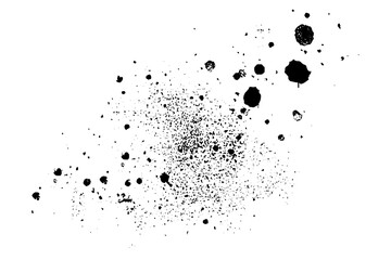 Black spray splash texture illustration