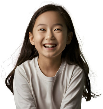 Portrait of a little girl similing