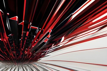 black and red computer graphics background Generative AI 
