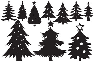 silhouette Christmas Tree Bundle