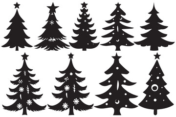 silhouette Christmas Tree Bundle