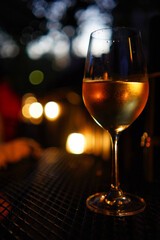 An evening glass of white wine.