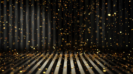 abstract background golden sprinkles and black stripes wallpaper, business background 