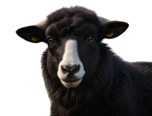 Fototapeta premium Beautiful black sheep Generative ai,