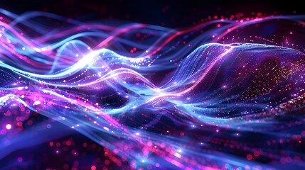 Fototapeta premium Vibrant neon waves, vibrant waves neon background, neon background, background, colorful background, neon colorfully background, rainbow color background