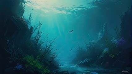 Fototapeta premium underwater view of a reef