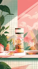 A kitchen gadget that suggests recipes based on the ingredients you have at home - obrazy, fototapety, plakaty