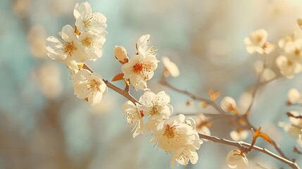 Springtime season blossom, sunny spring day