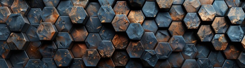 Hexagon tile textured background, best for background banner.