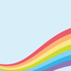 Rainbow illustration flat design