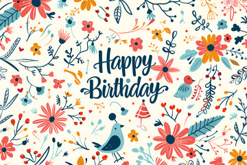 Fototapeta premium birthday paper