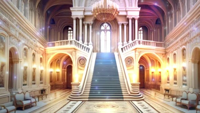 ファンタジックなお城の広間