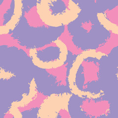 Colourful Geometric Circles Seamless Pattern Design