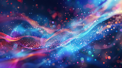 abstract colorful ink wave background.