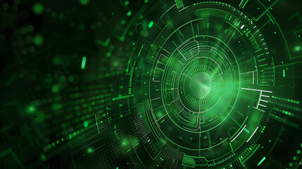 Obraz premium Abstract Elegant green technology and bright color Background. Abstract blue circle Pattern. green bright background with abstract glow light effect, dynamic and technology concept background.