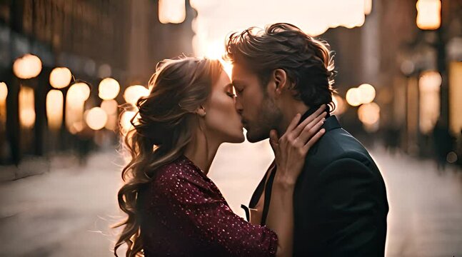 leidenschaftlicher Kuss