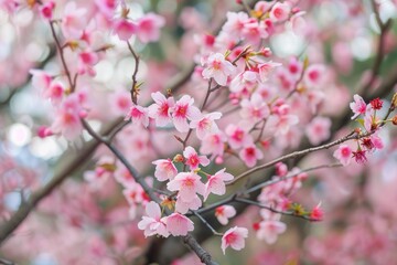 Fototapeta premium Delicate pink cherry blossoms in spring