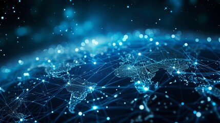 Obraz premium Global Network And Digital Technology