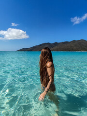 woman on the sea, Arraial do Cabo, Rio de Janeiro, Brazil 