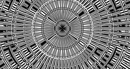 Abstract grunge background with black and white stripes.4K wallpaper