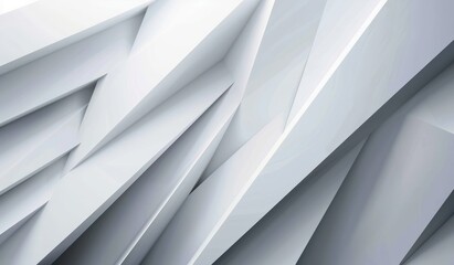 Obraz premium Abstract white and grey geometric background, in the style of a modern light gray gradient color scheme