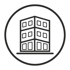 Apartment, building, corporation icon