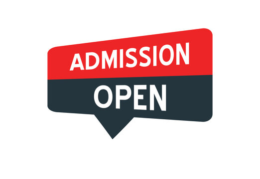 Eye-Catching Admission Open Sign in Bold Text - Stands Out Clearly