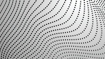 Black and white halftone dots pattern. abstract vector background