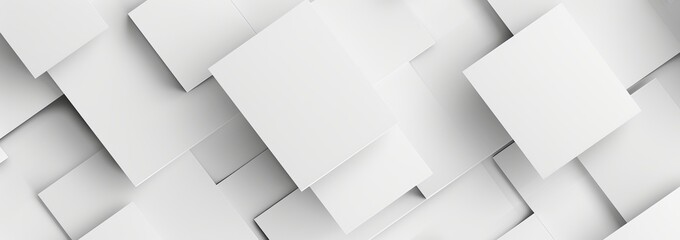 Abstract white background with light gray gradient and geometric shapes for design, banner or presentation concept