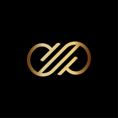 Luxury Initials DP Infinity Logo