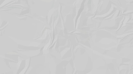 Vector white paper is crumpled ,White crumpled paper background ,Horizontal view.