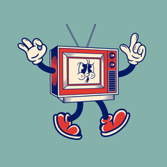 Retro character design from television