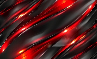 Red and black background with metallic lines and glow, sleek modern design for presentation or banner template