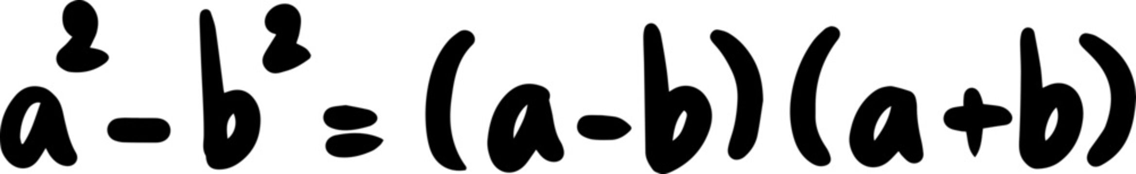 Algebra formulas math handwriting