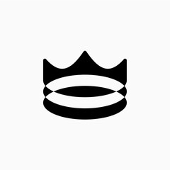 crown king logo vector icon illustration