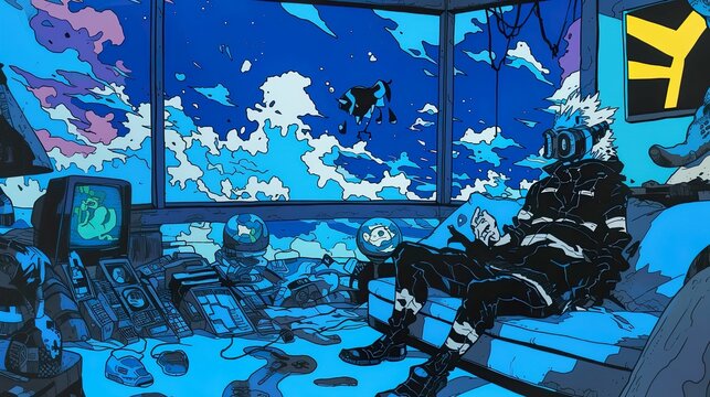 Innovative dream-inducing pillows, personalized for desired dream themes or locations, ushering restful escapes to serene or fantastical dreamscapes , Panoramic view