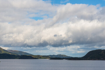 northern norway:nature sceneries on the road from Trondheim to Saebo