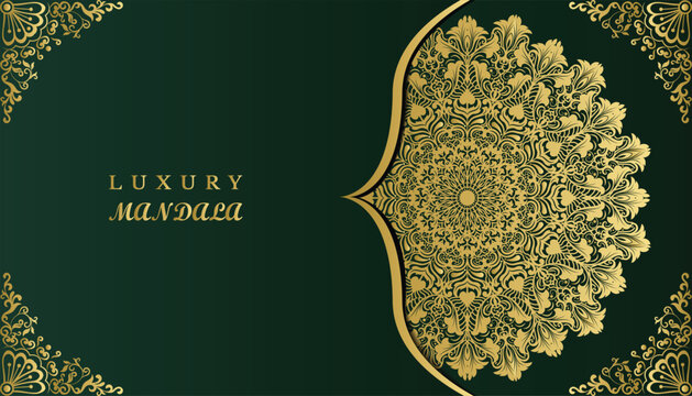 Islamic background with mandala decoration. Royal gorgeous arabesque style invitation card. Decoration, Decorative, Ornament, Ornamental, India, Indian, invitation, Wedding, Anniversary, Greeting card