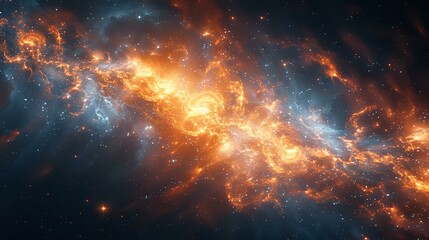 Fototapeta premium Cosmic Burst: A Masterful Display of Light and Motion