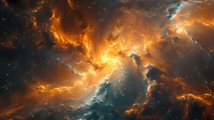 Fototapeta premium Cosmic Illumination: Embracing the Power of Light and Motion