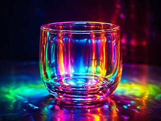 VIbrant Glass wave Background