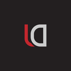 Creative and Minimalist Letter LD  Logo Design Icon