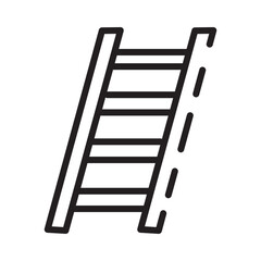 Garden Ladder Tool Line Icon
