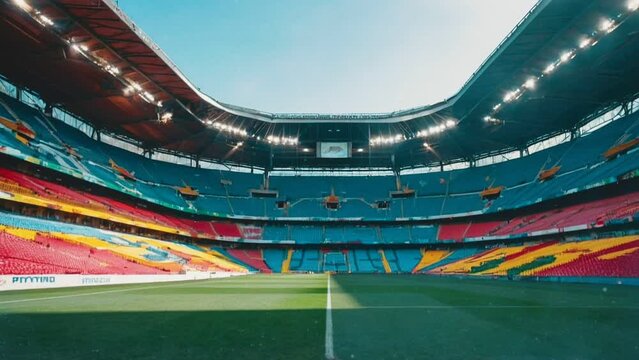 football stadium, seamless looping animation video background 